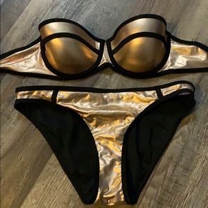 Rose gold ASOS swimsuit